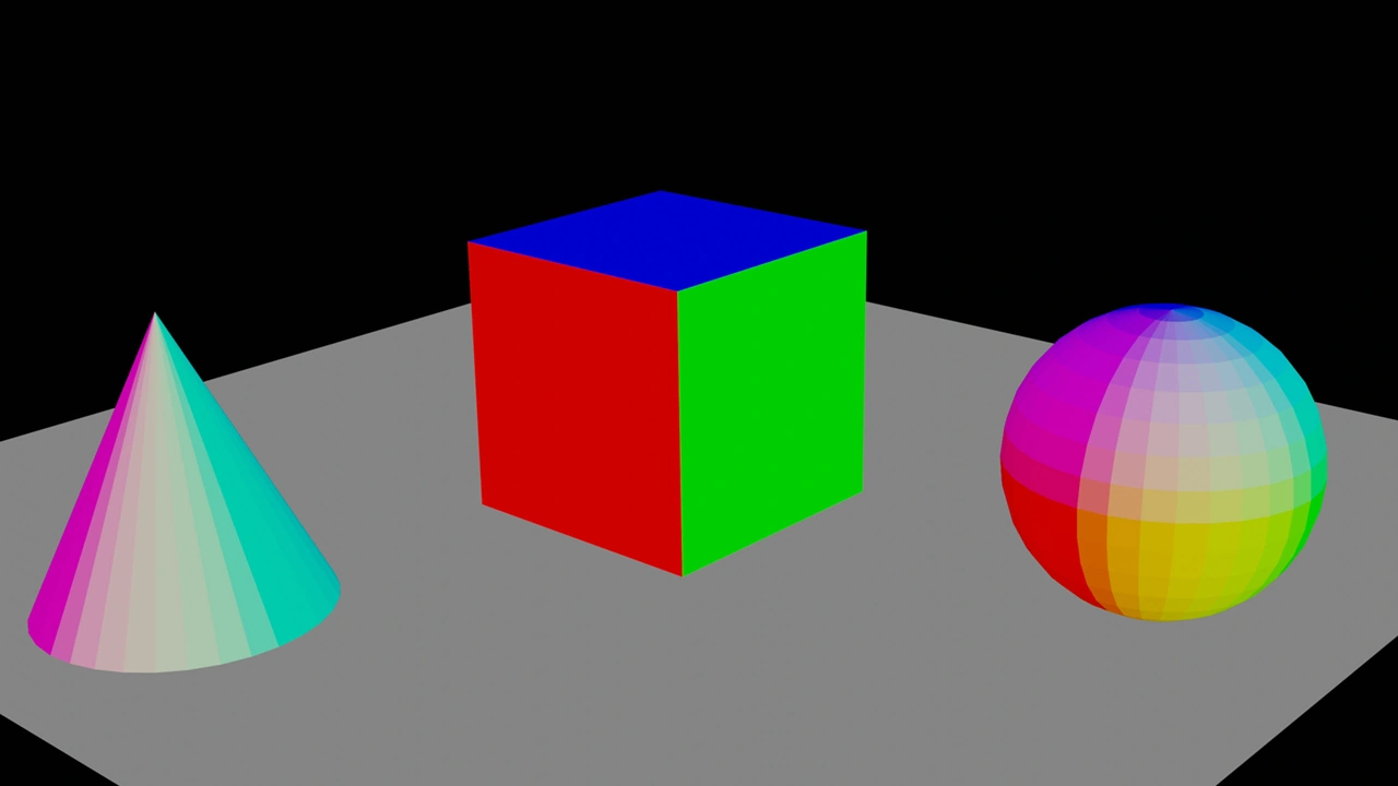 An example render of the DirectX 3D renderer